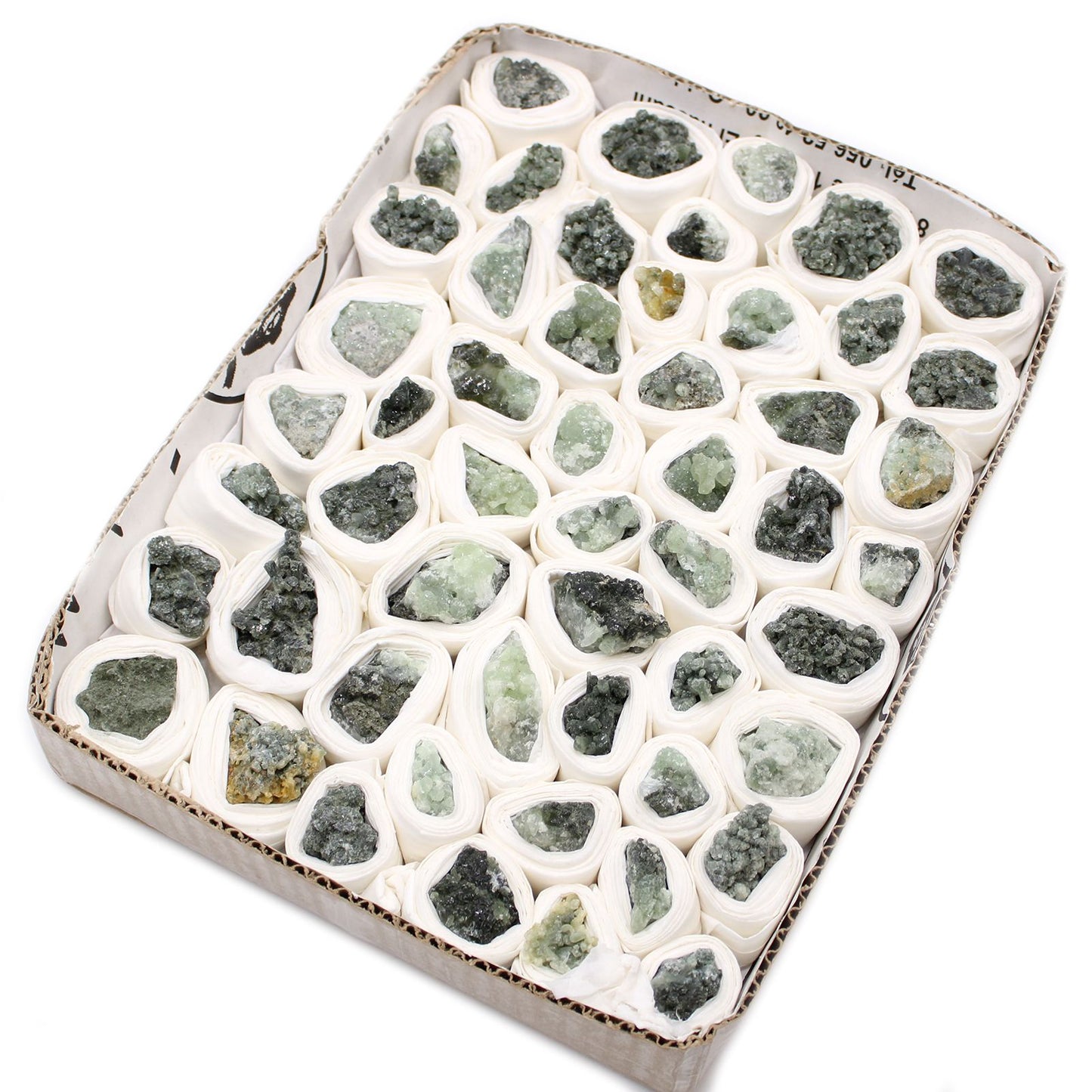 Mineralproben Kleine Prynite Ungefähr 100 Stück