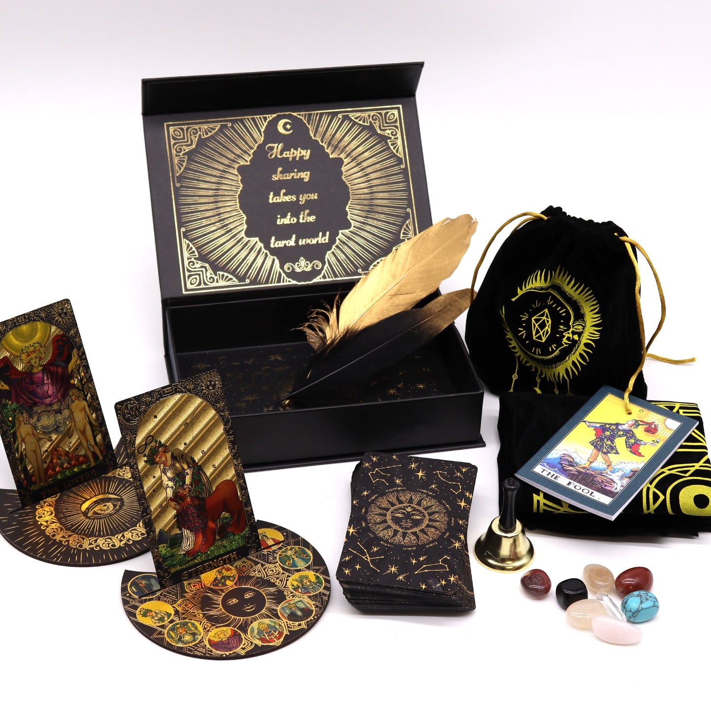 Goldfolie Tarotset - Lass Die Magie Beginnen - Geschenkset