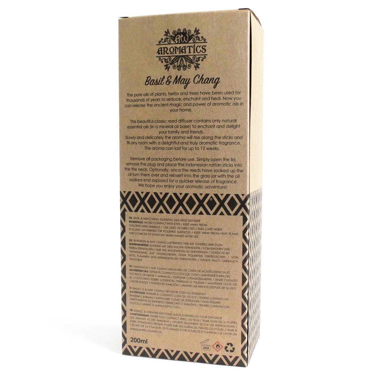 200ml Basilikum und Maychang Ätherisches Öl Raumdiffusor