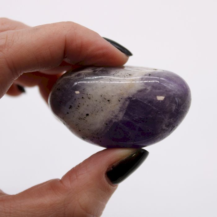 Sack Mit 6 Großen Afrikanischen Tumble Steinen - Amethyst