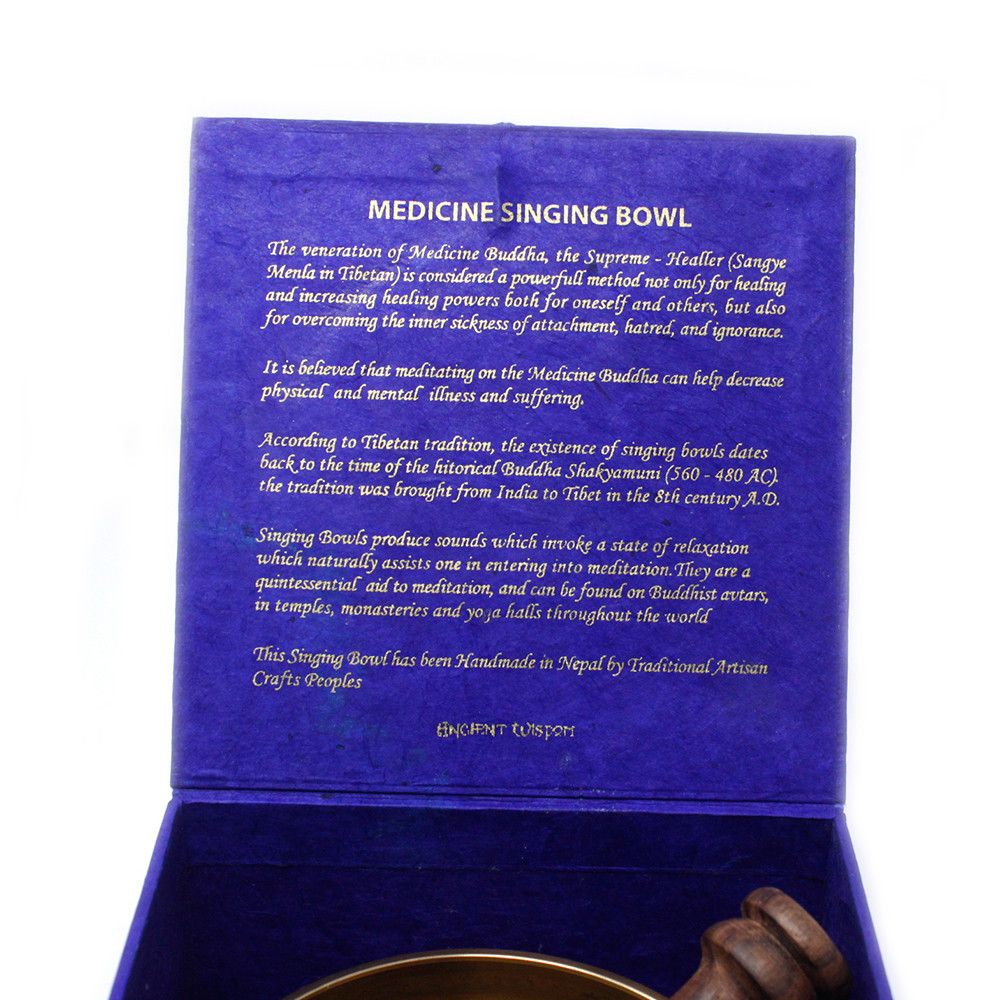 Medizin Buddha Klangschalen Set 10cm 500g