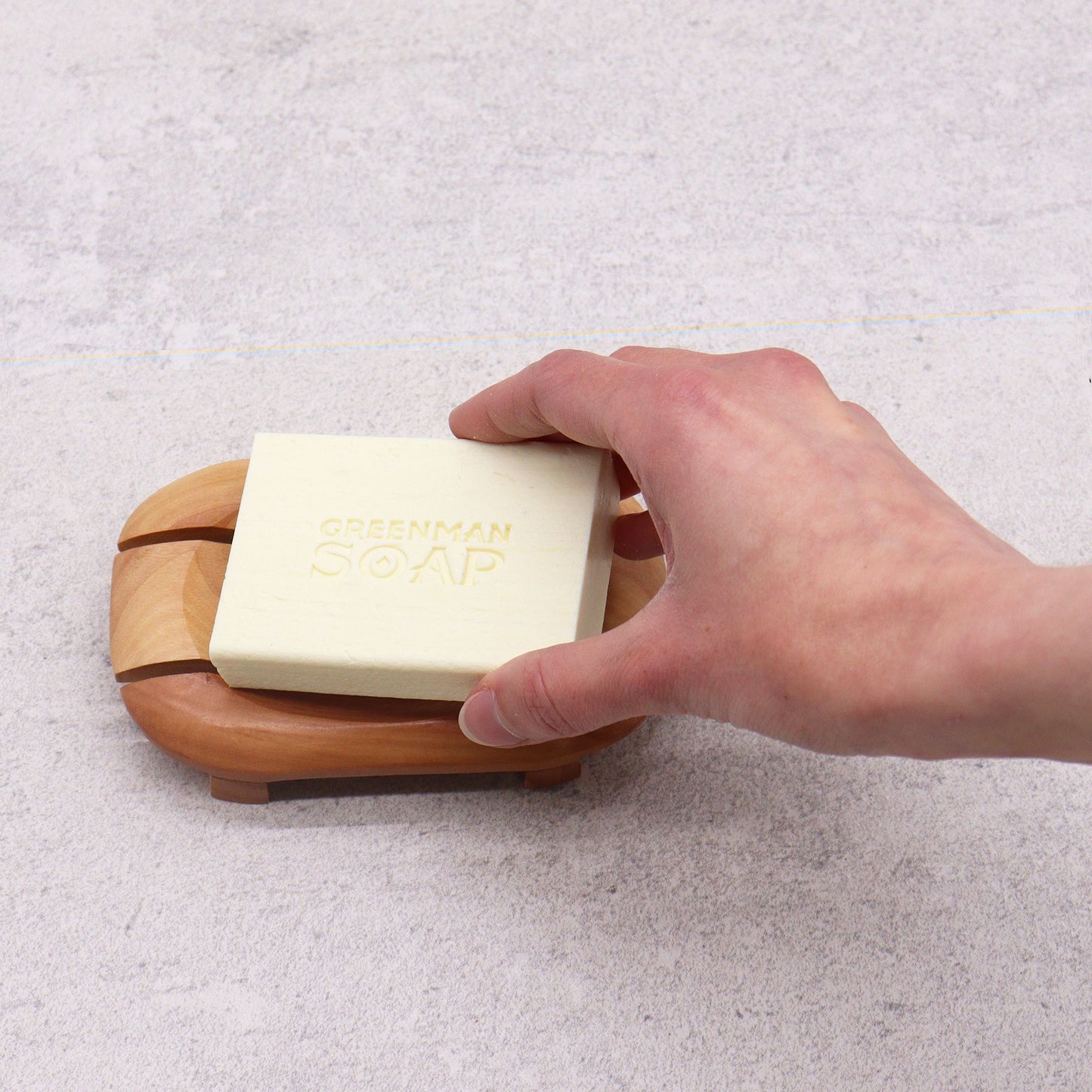 Klassische Mahagoni Seifenschale Oval Rechteckig Handgefertigt Mit Entwässerungsöffnungen