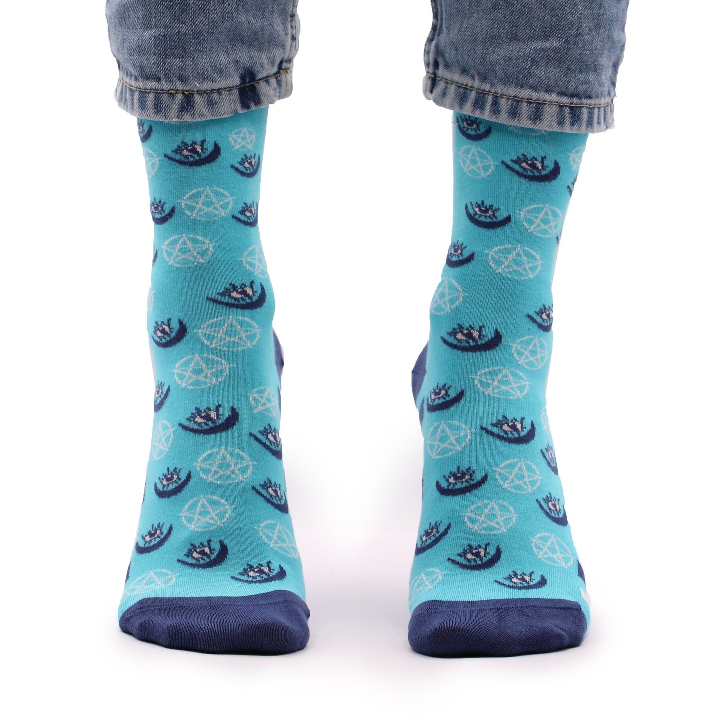 Hop Hare Bambus Socken 36-40 Pentagramm und Böser Blick