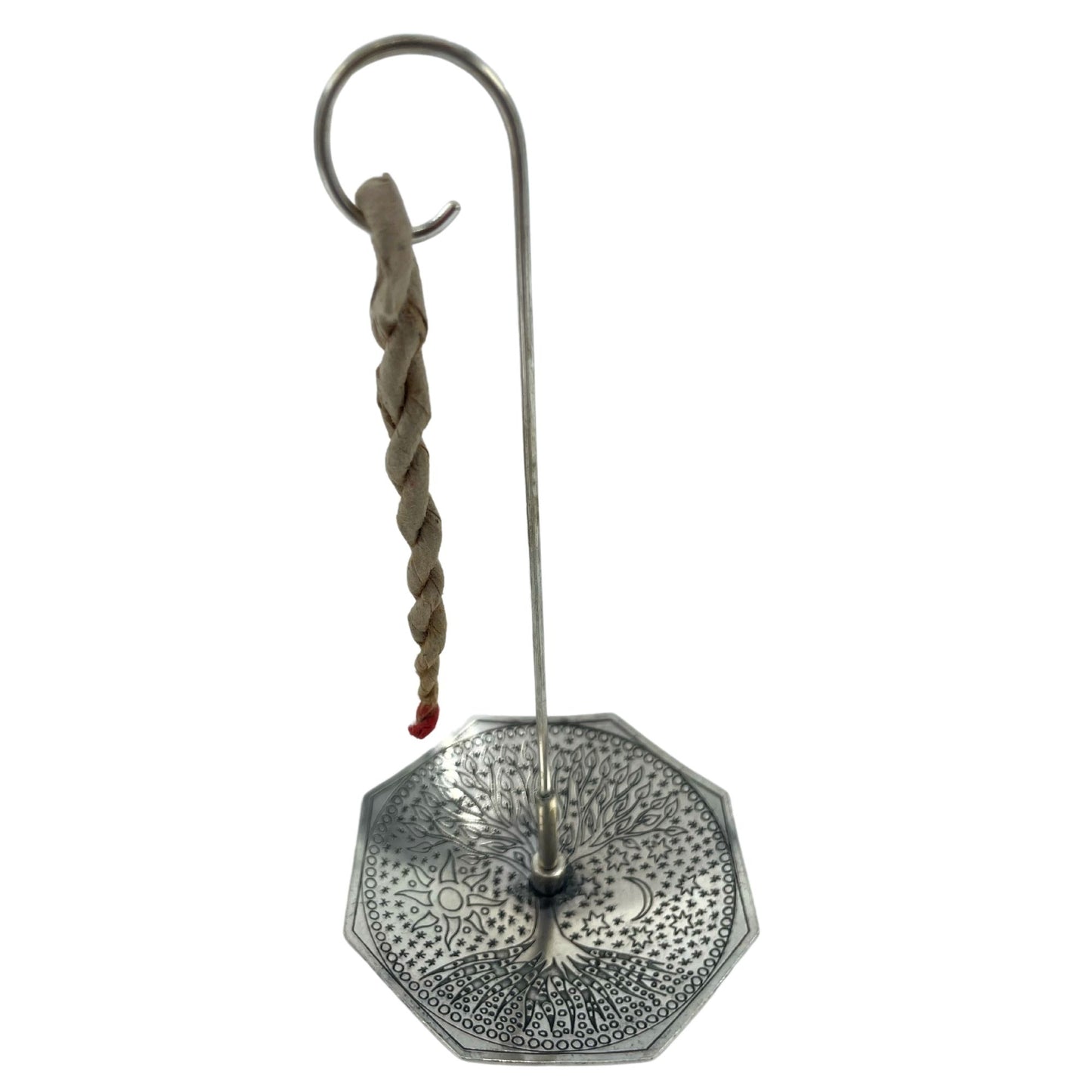 Räucherseil Set Mit Silberbeschichtetem Halter Baum Des Lebens