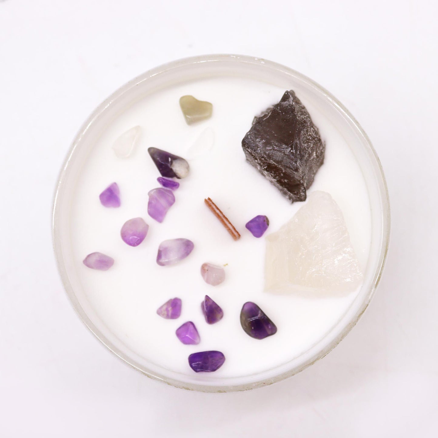 Chakra Kristallkerzen - Kronenchakra