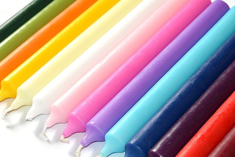 Weiße Esstischkerzen Großpackung 100 Stück