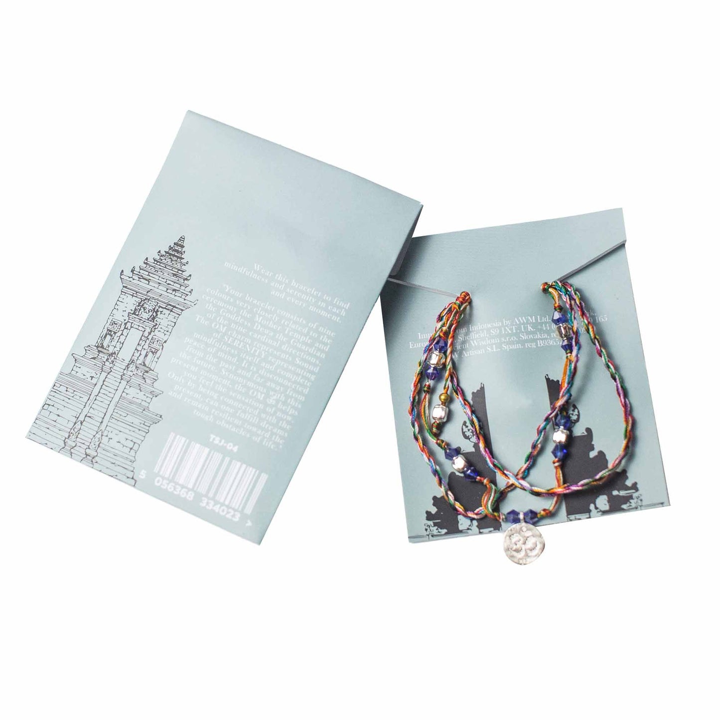 Tempel Schnur Armband Om in Gelassenheit