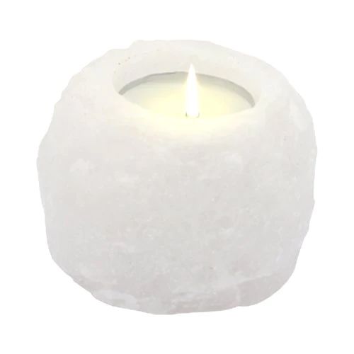 Kristallblock Himalaya Salz Teelichthalter 600-800g