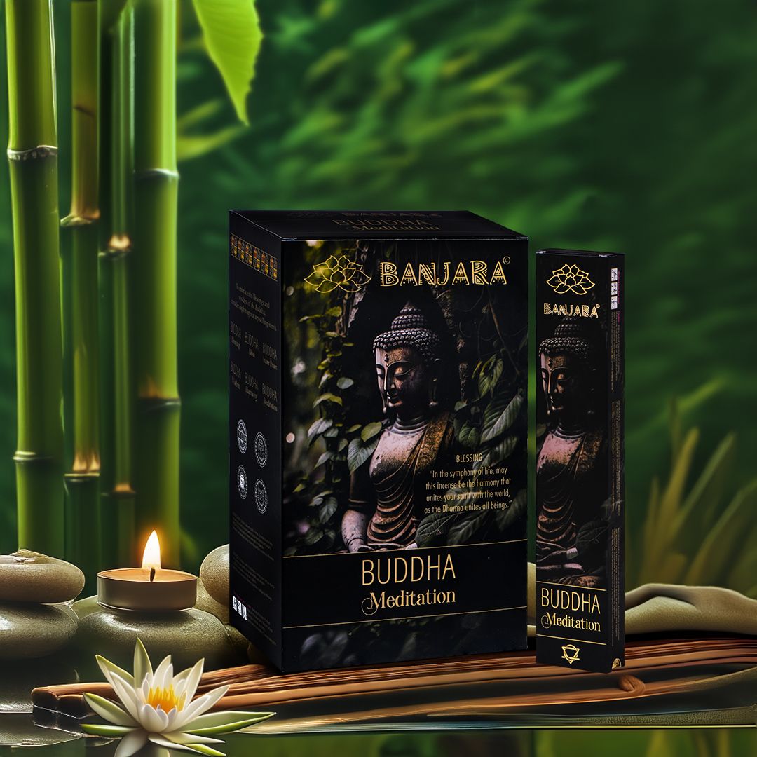 Banjara Buddha Meditation Statue für Entspannung und Achtsamkeit