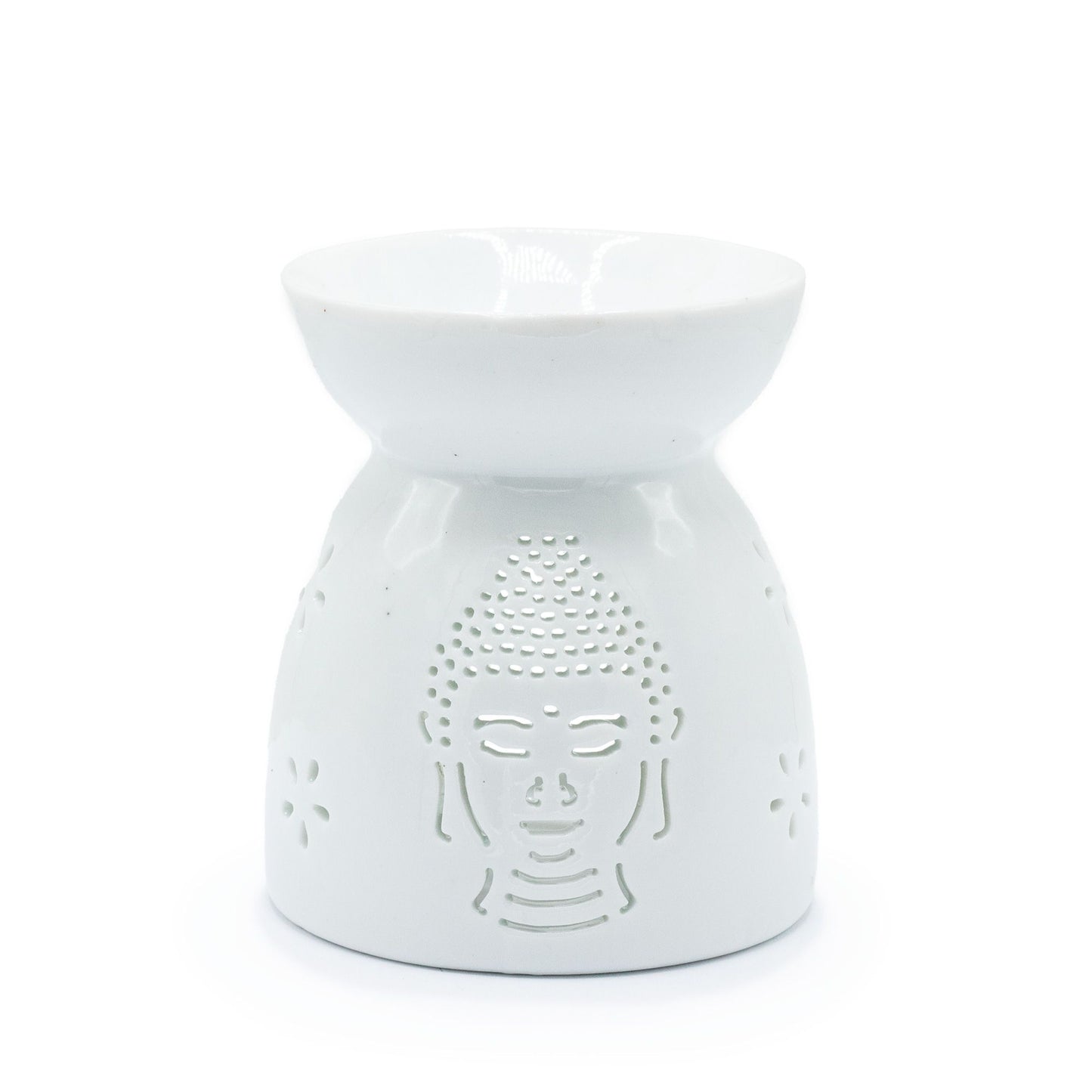 Öl Brenner Buddha Ausschneiden Weiß