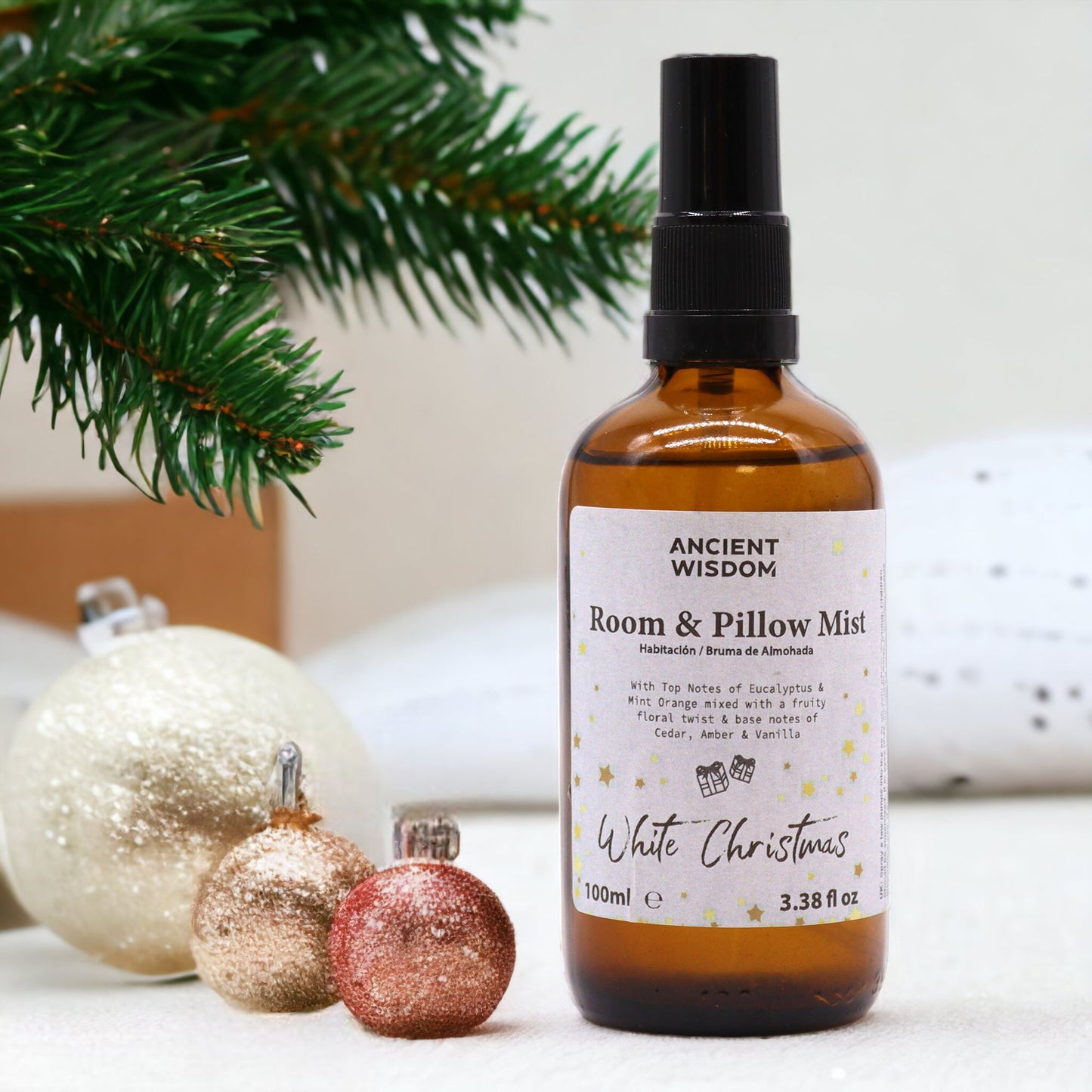 Weißer Weihnachts Raum- und Kissen Spray 100ml