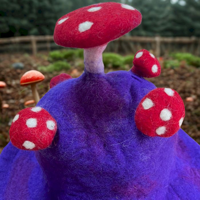 Filz Pilzhut - Sehr Violett