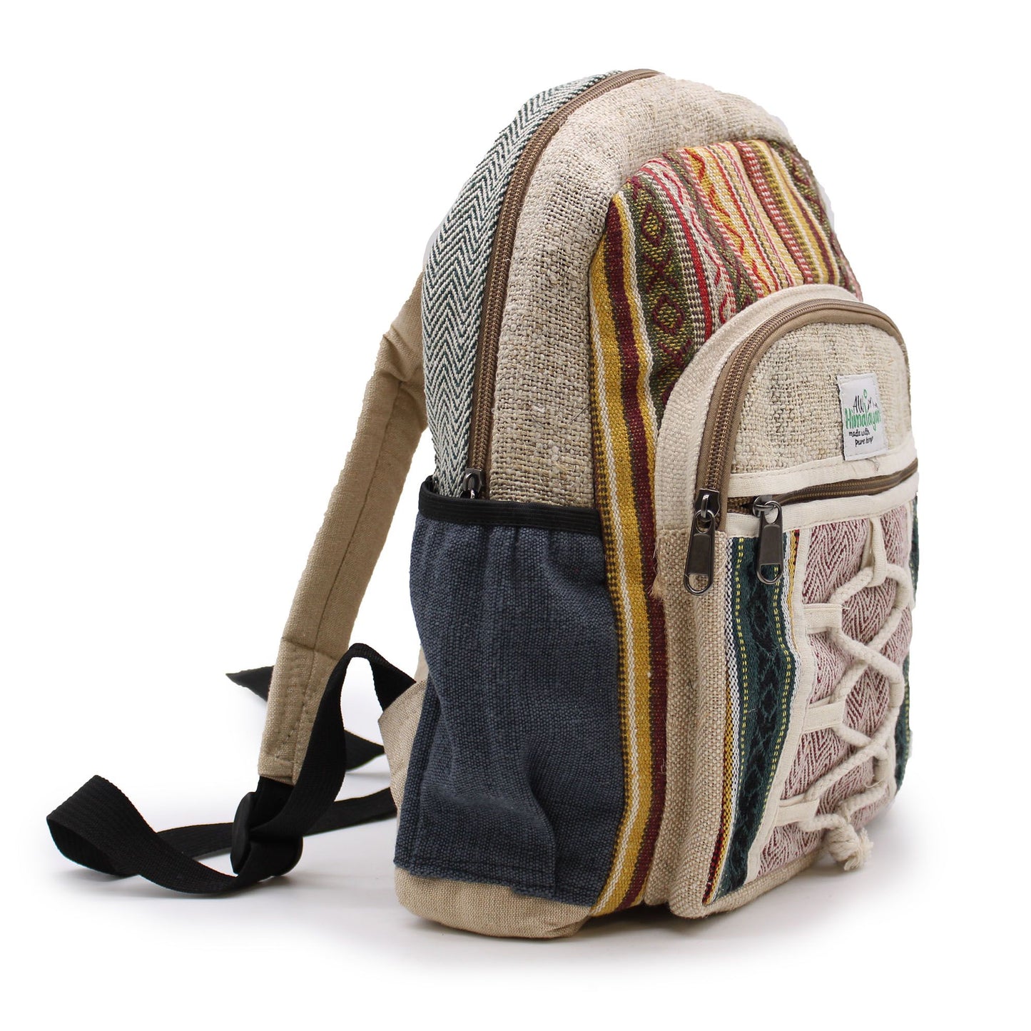 Kleiner Hanf Rucksack - Seil Und Taschen Stil