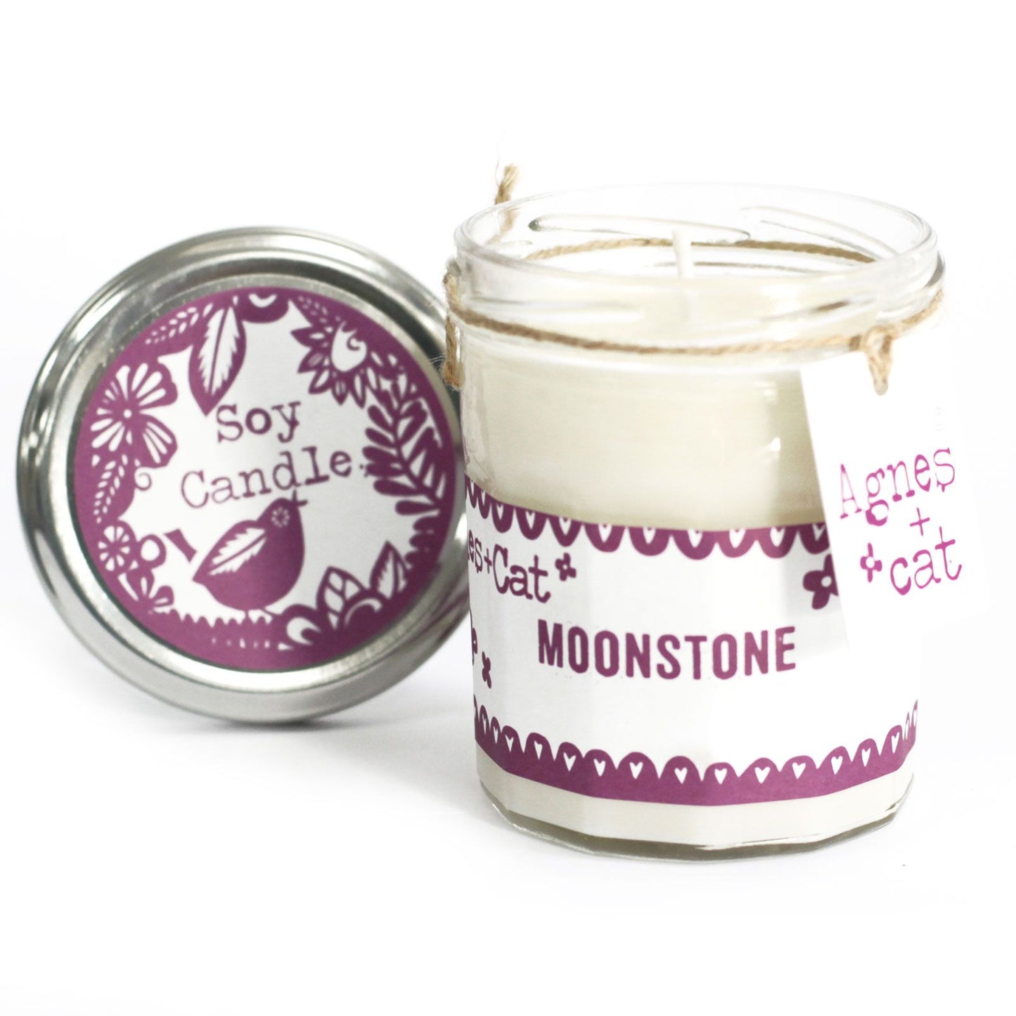 Marmelade Glaskerze - Mondstein