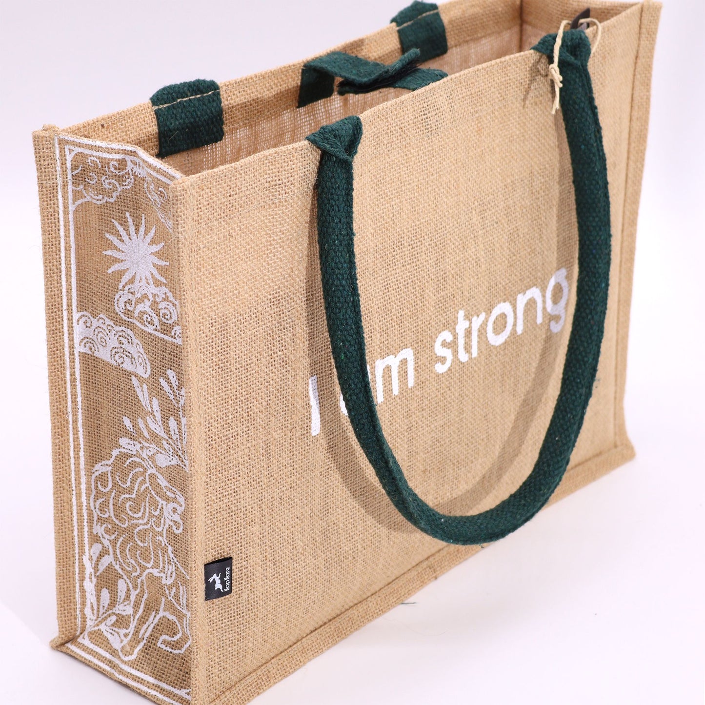 Hop Hare Jute Große Tasche - Ich Bin Stark