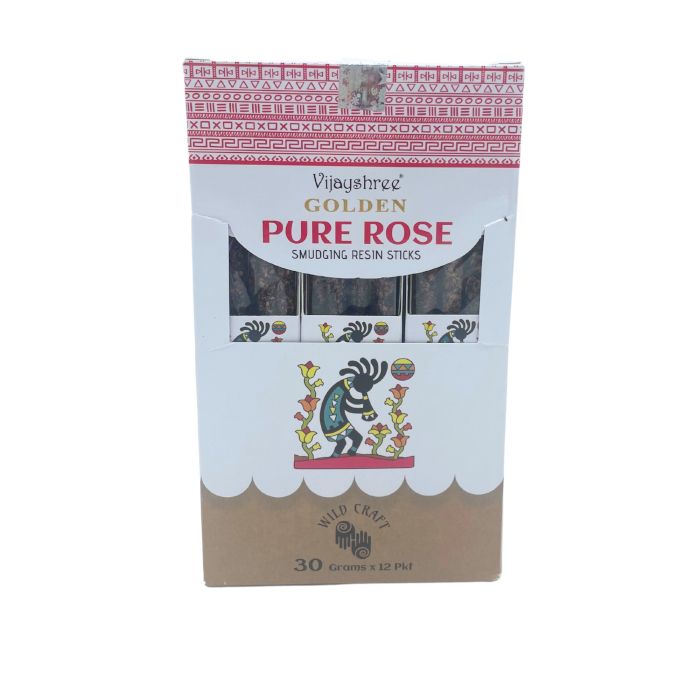 30g Goldene Reine Rosen Räucherharz Stäbchen 6 Stück