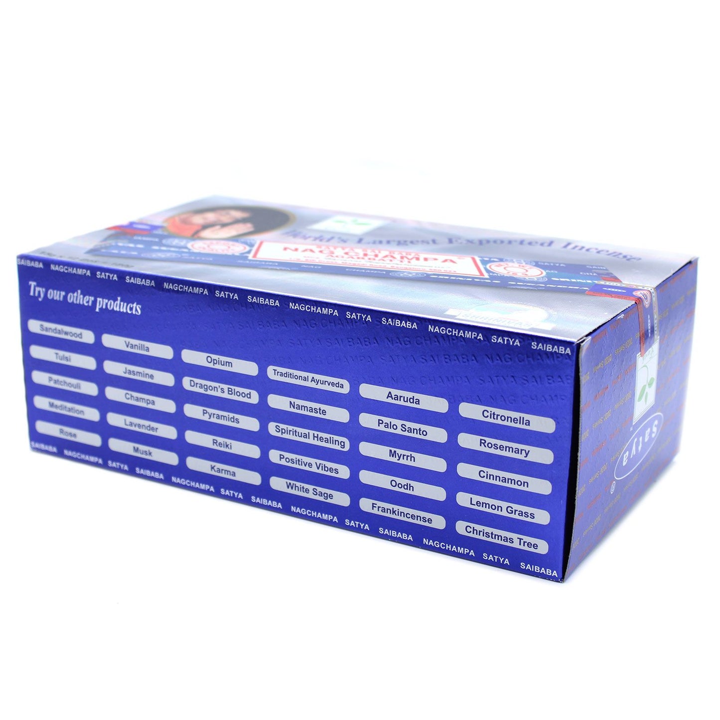 Nag Champa Räucherstäbchen 15g Original Blau Packung