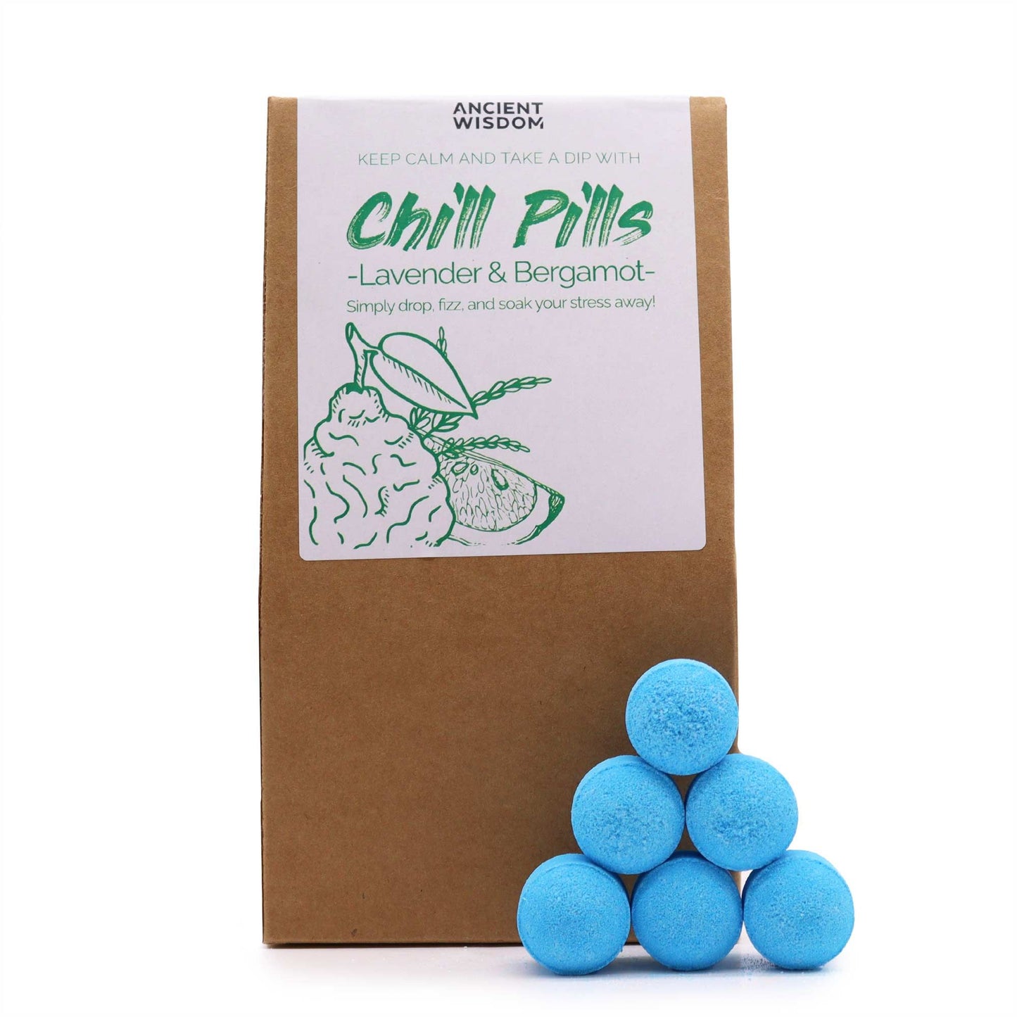Chill Pills Geschenkpackung 350g Lavendel und Bergamot