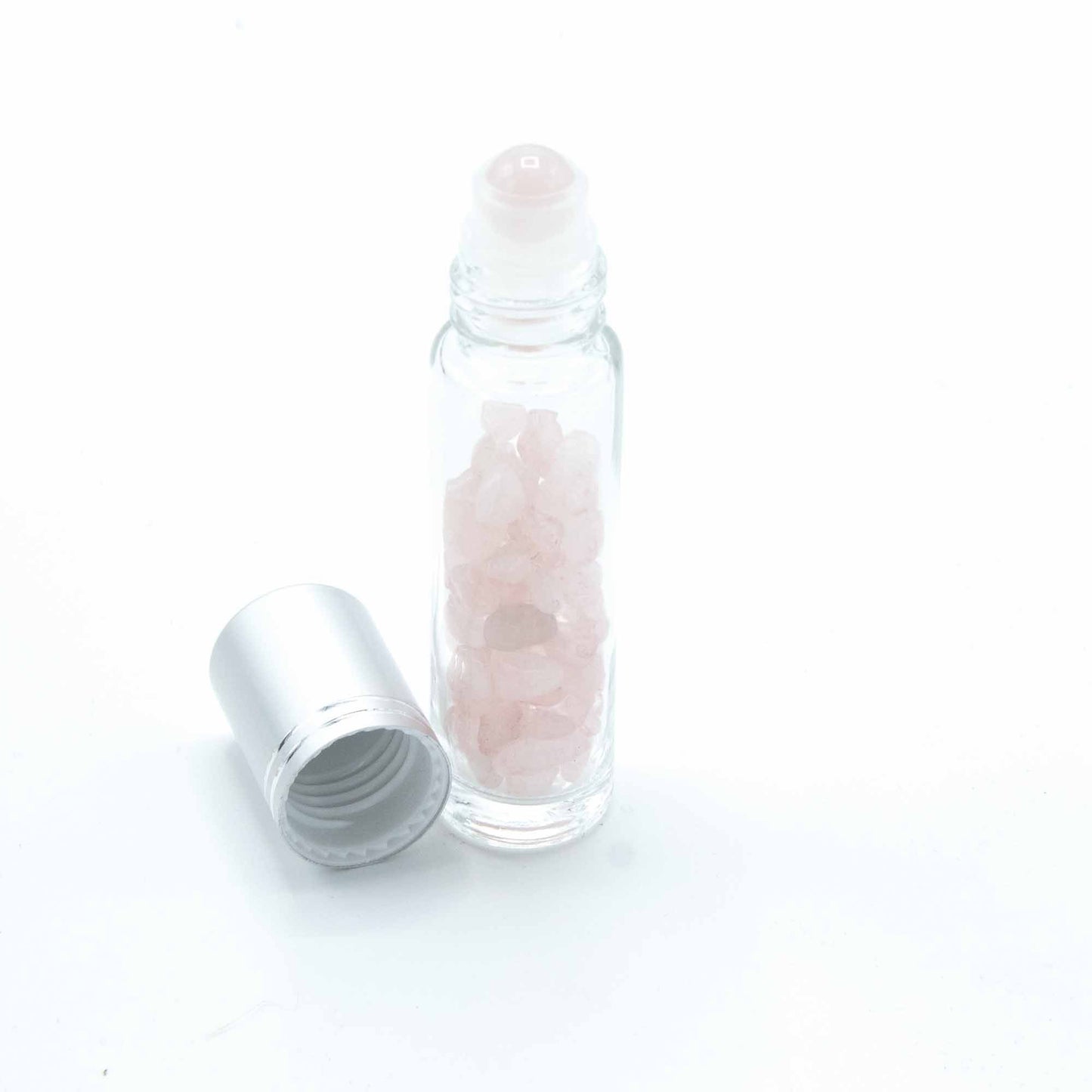 Edelstein Ätherisches Öl Rollerflasche Rose Quartzit Silberkappe Mit Edelstein Roller Spitze Für 5ml Flasche Rose Quartzit