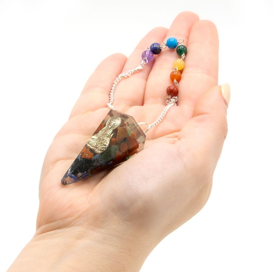 Orgonit Power Chakra Pendel Buddha