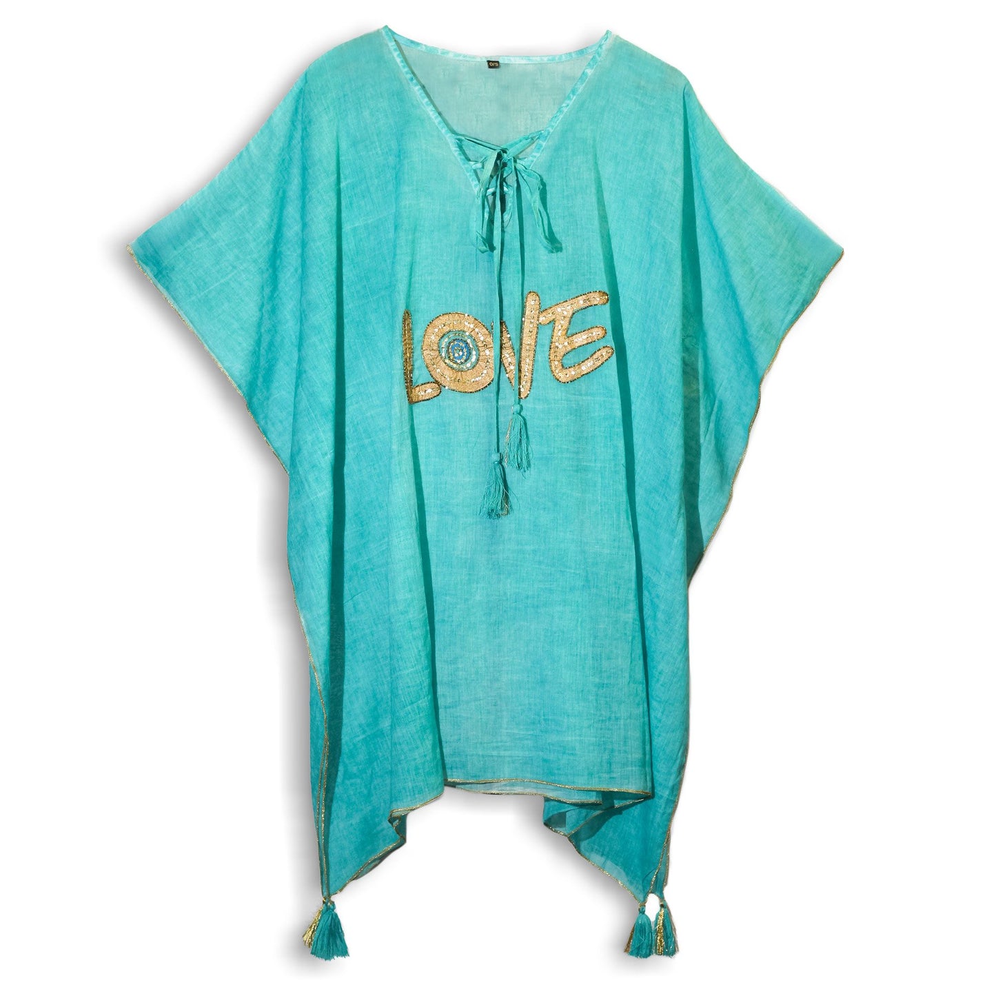Nomad Sari Med Kollektion Kaftan Türkis Gold Liebe Design
