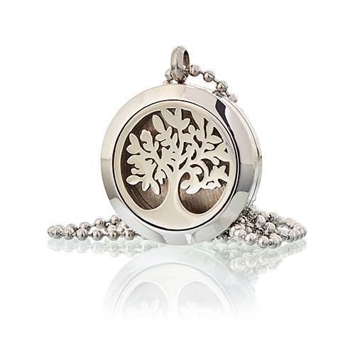 Aromatherapie Schmuck Halskette Baum Des Lebens 25mm