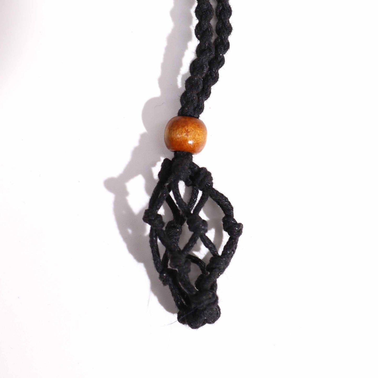 Kristall Edelstein Halskette 45cm Schwarz