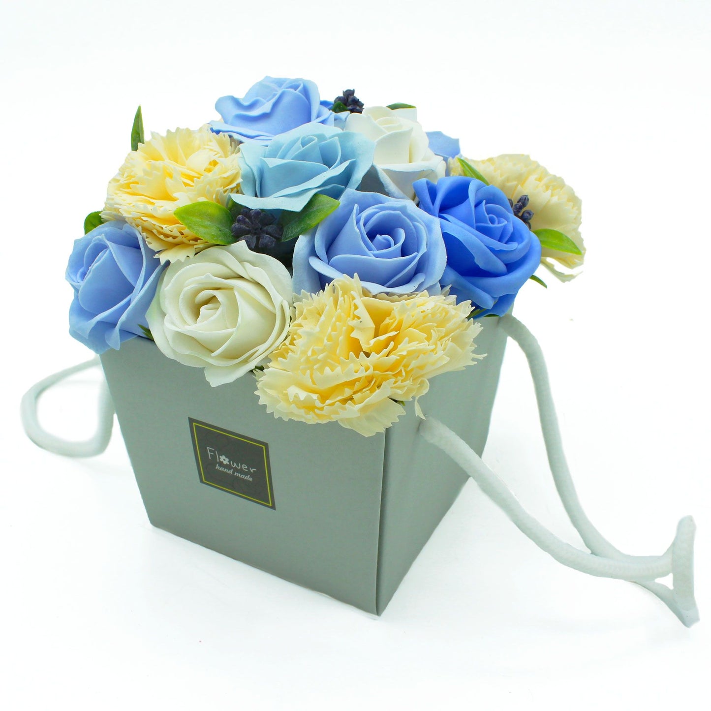 Seifenblumenstrauß Blau Hochzeit
