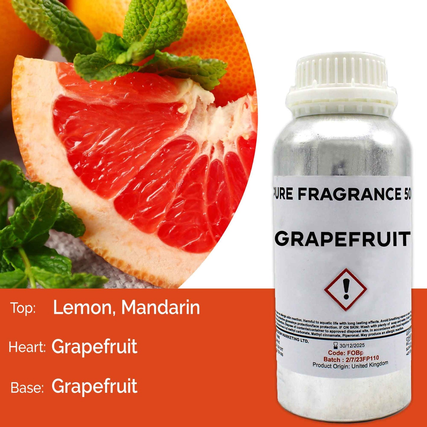 Grapefruit Reine Duftöl 500ml