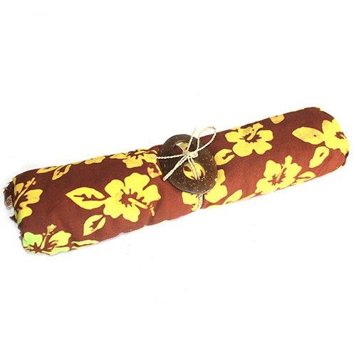 Bali Blockdruck Sarong - Orchideen in Vier Sorten Farben