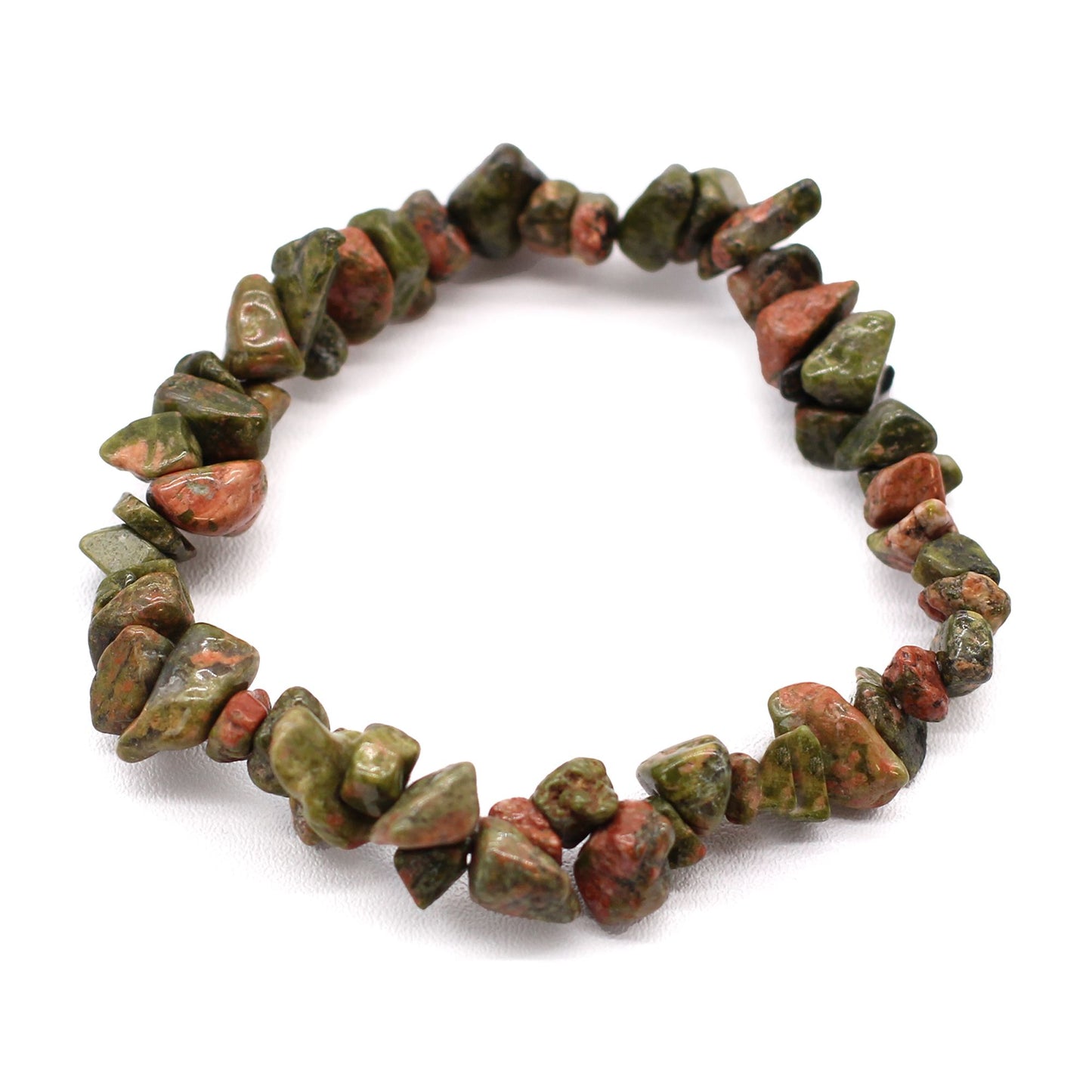 Chipstein Armband - Grüner Jaspis