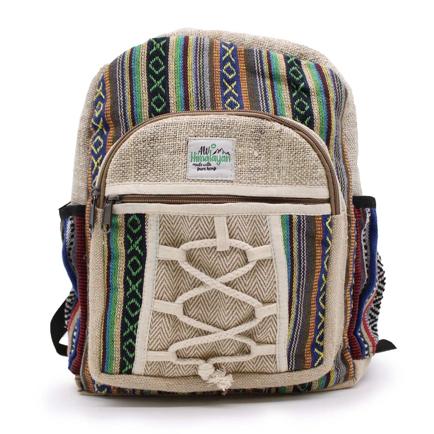Kleiner Hanf Rucksack - Seil Und Taschen Stil