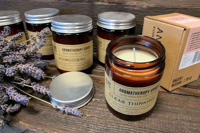 Aromatherapie Sojawachskerze 200g Klare Gedanken