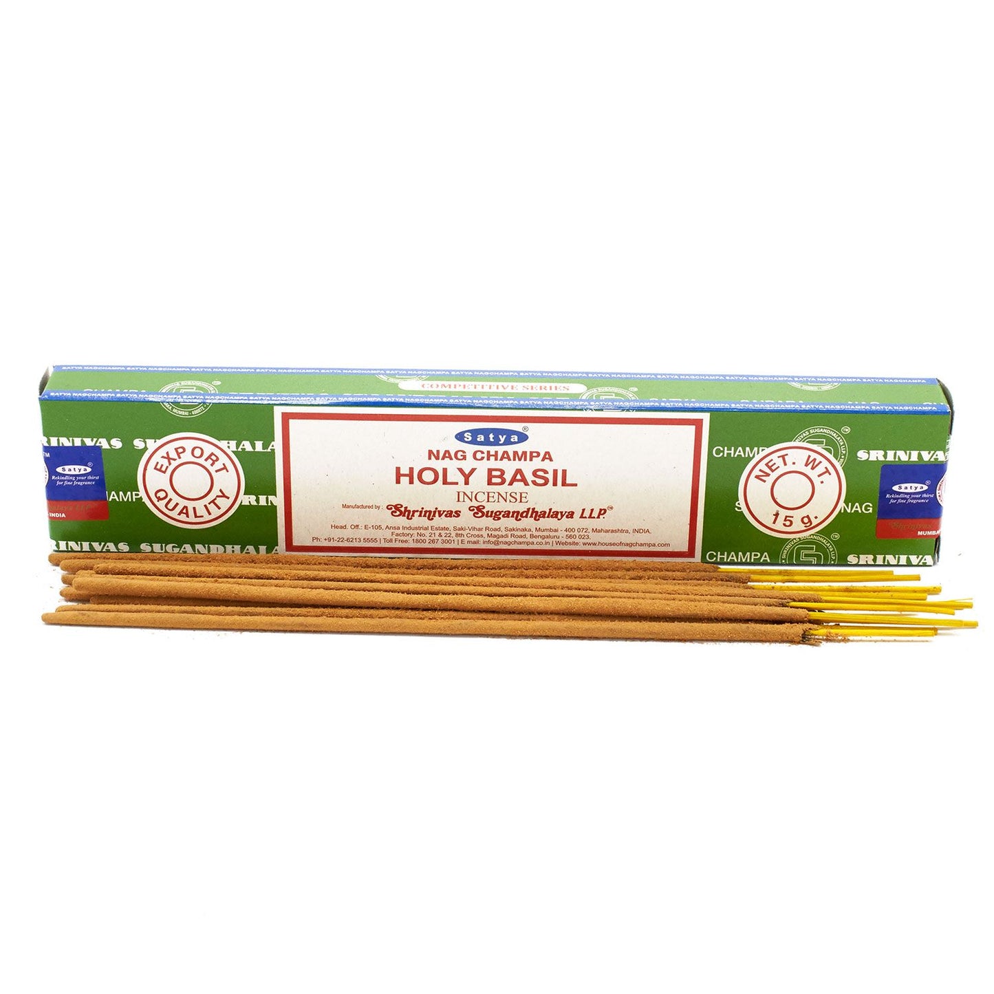 Satya Räucherstäbchen 15g - Heiliger Basilikum