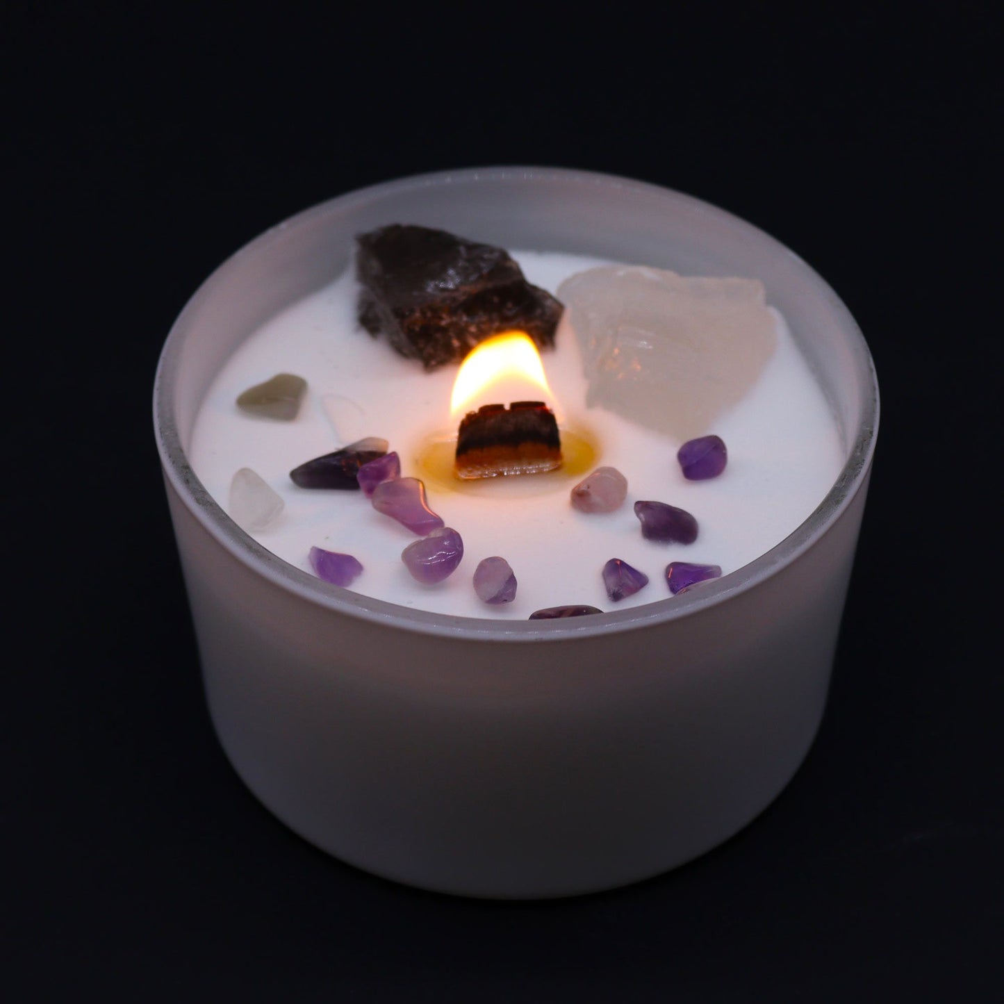 Chakra Kristallkerzen - Kronenchakra