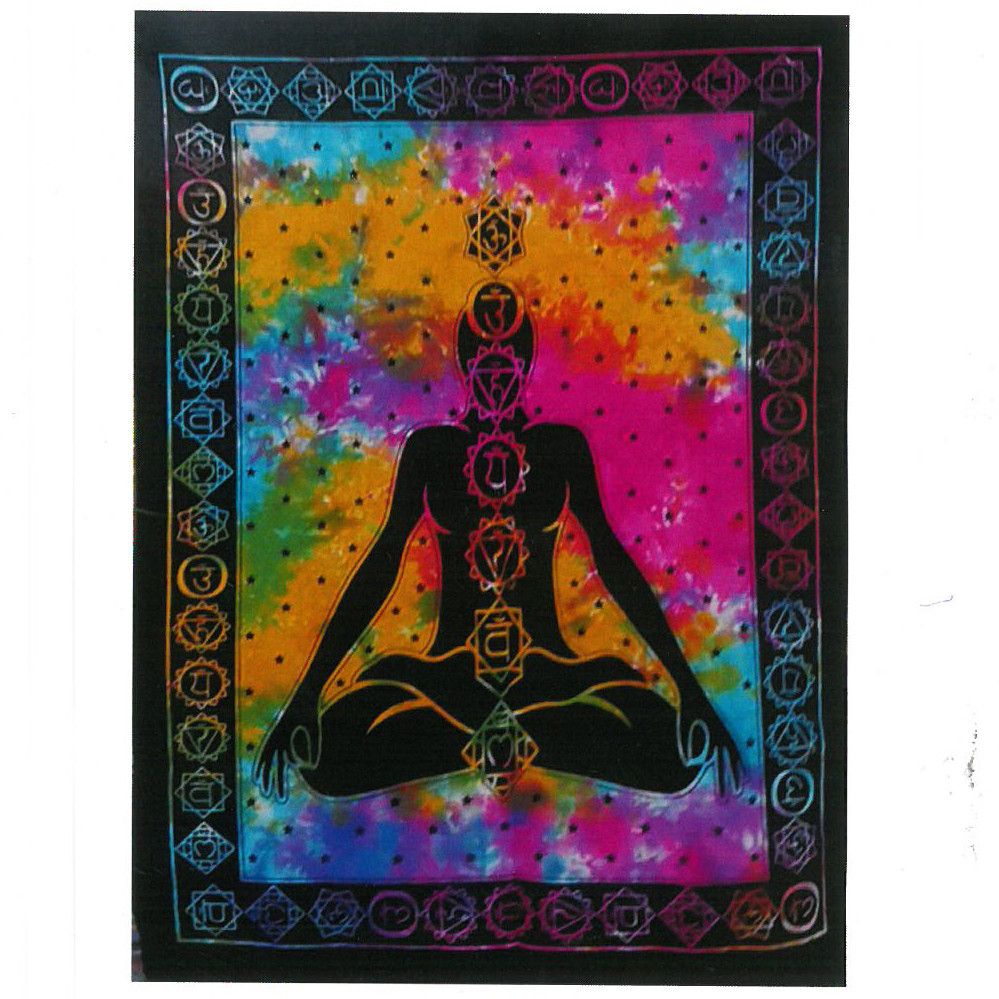 Baumwoll Wandkunst Chakra Buddha