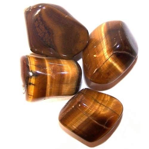 L Tumble Steine Tigerauge Gold