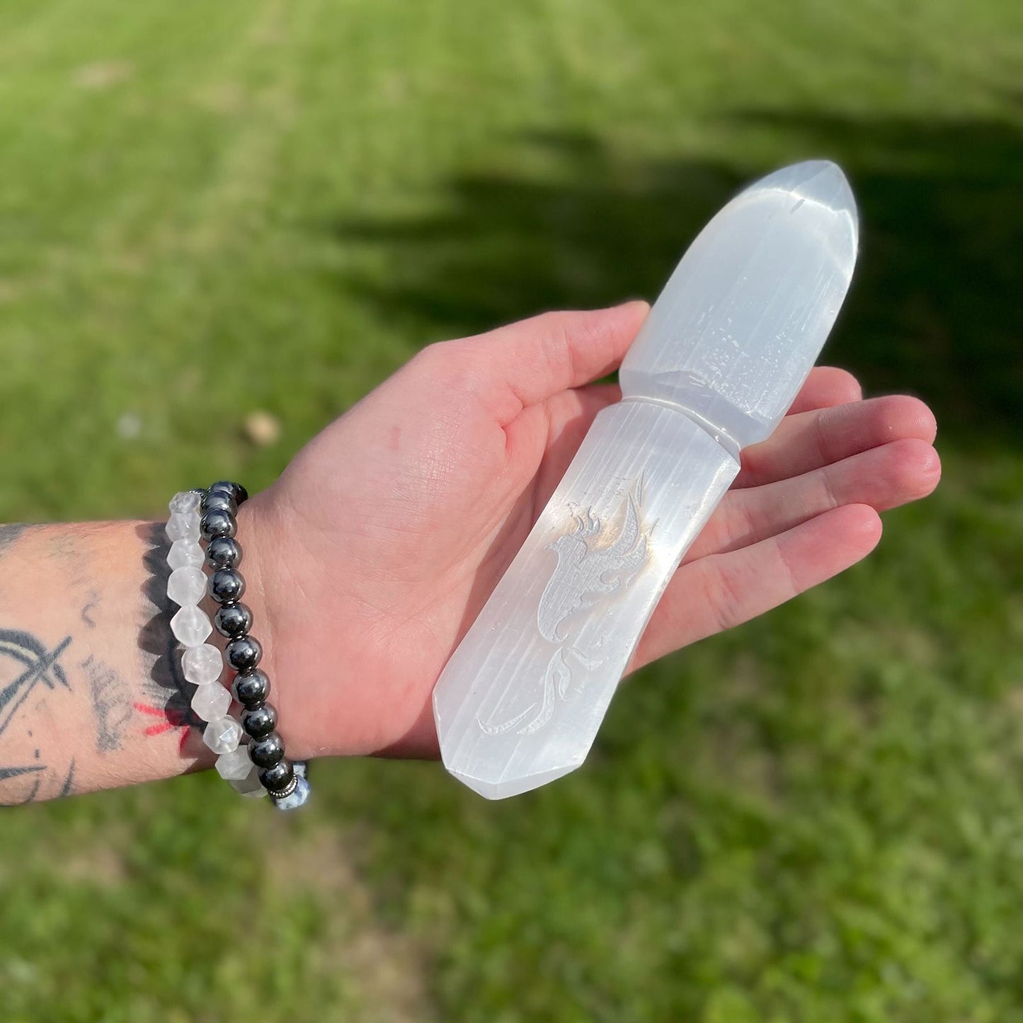 Selenit Ritualmesser Loslassen Der Vergangenheit