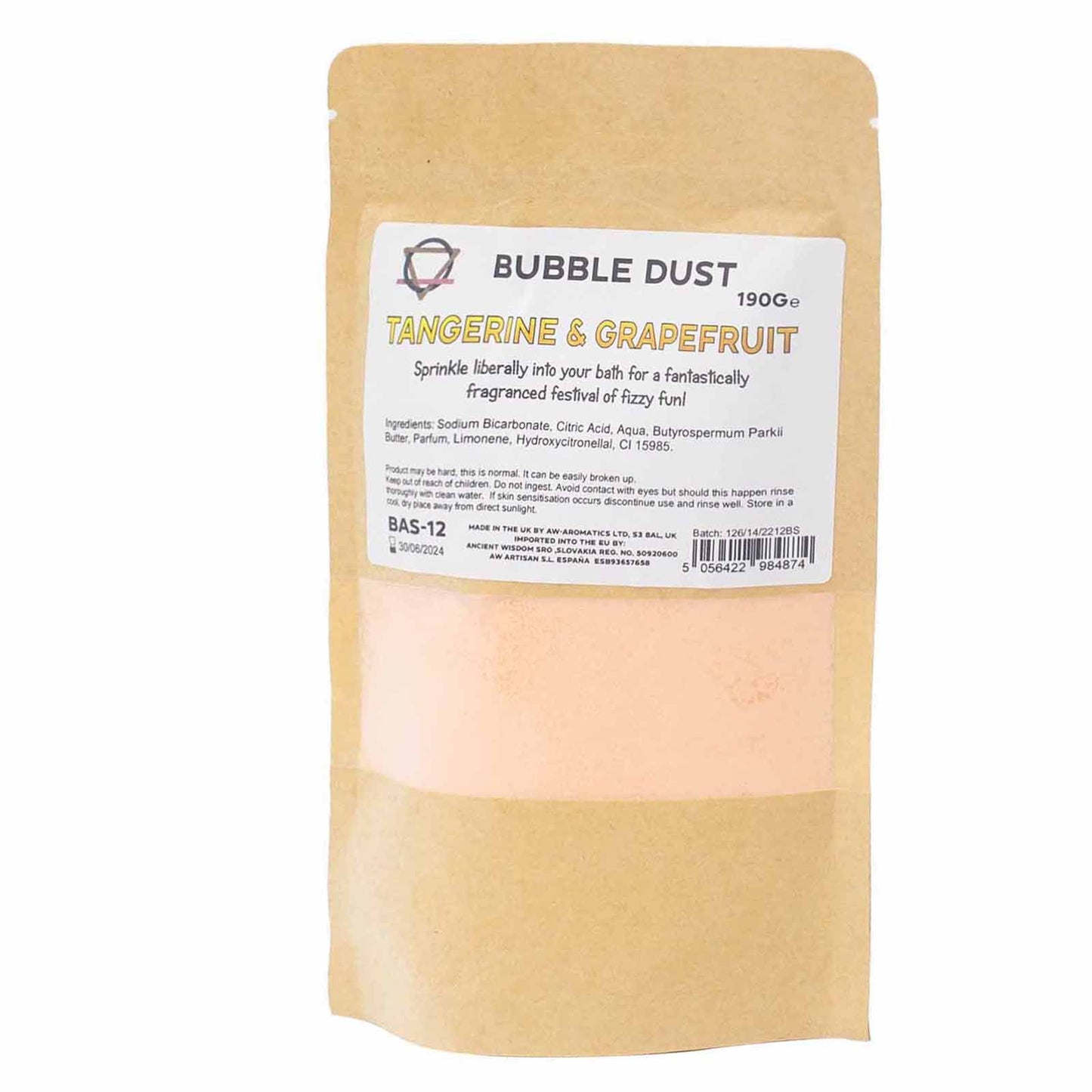 Tangerine Und Grapefruit Bade Staub 200g