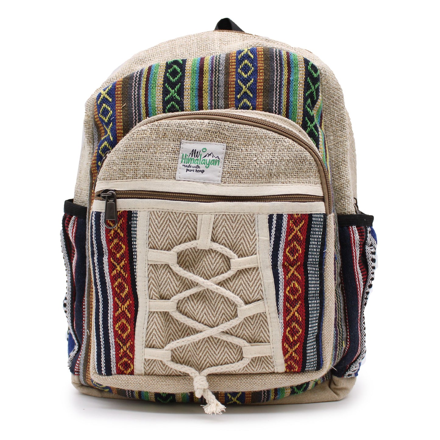 Kleiner Hanf Rucksack - Seil und Taschen Stil