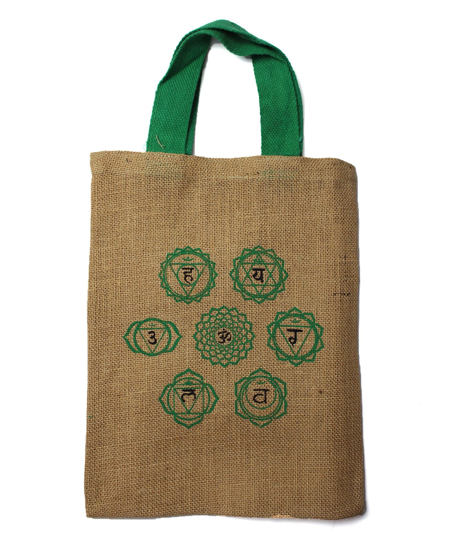 Jute Tragetasche mit Mandala Rose Mystischen Designs