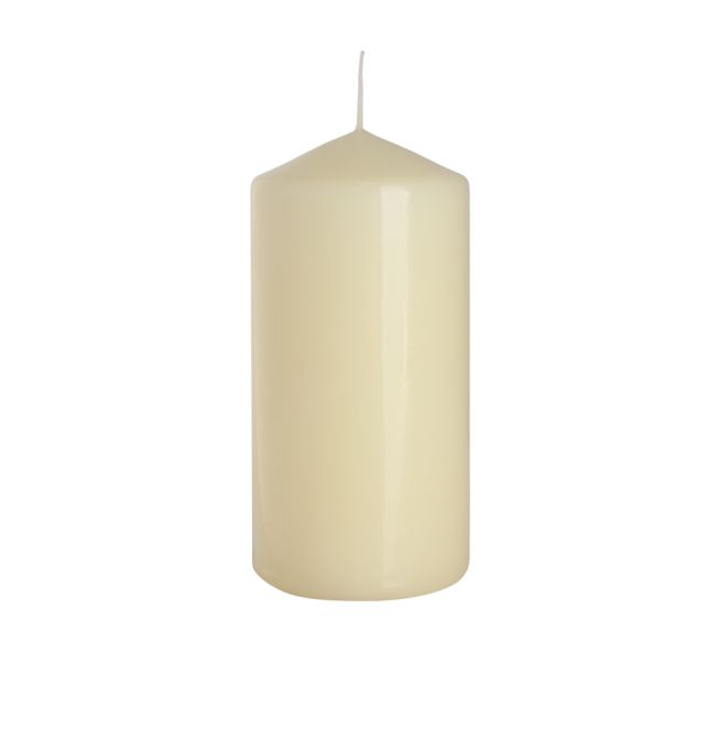 Säulenkerze 60x120mm - Elfenbein Farbe 38 Stunden Brenndauer
