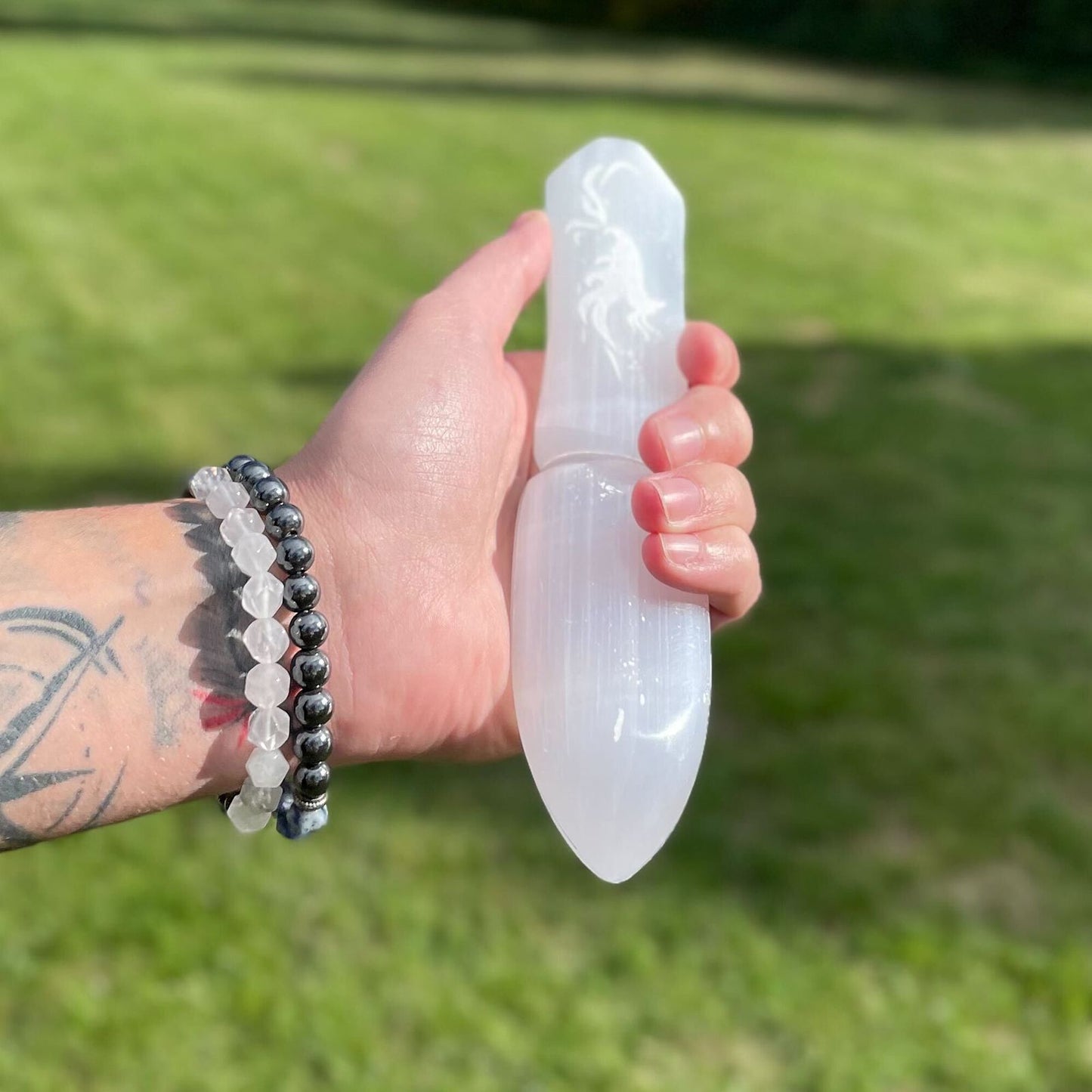 Selenit Ritualmesser Loslassen Der Vergangenheit