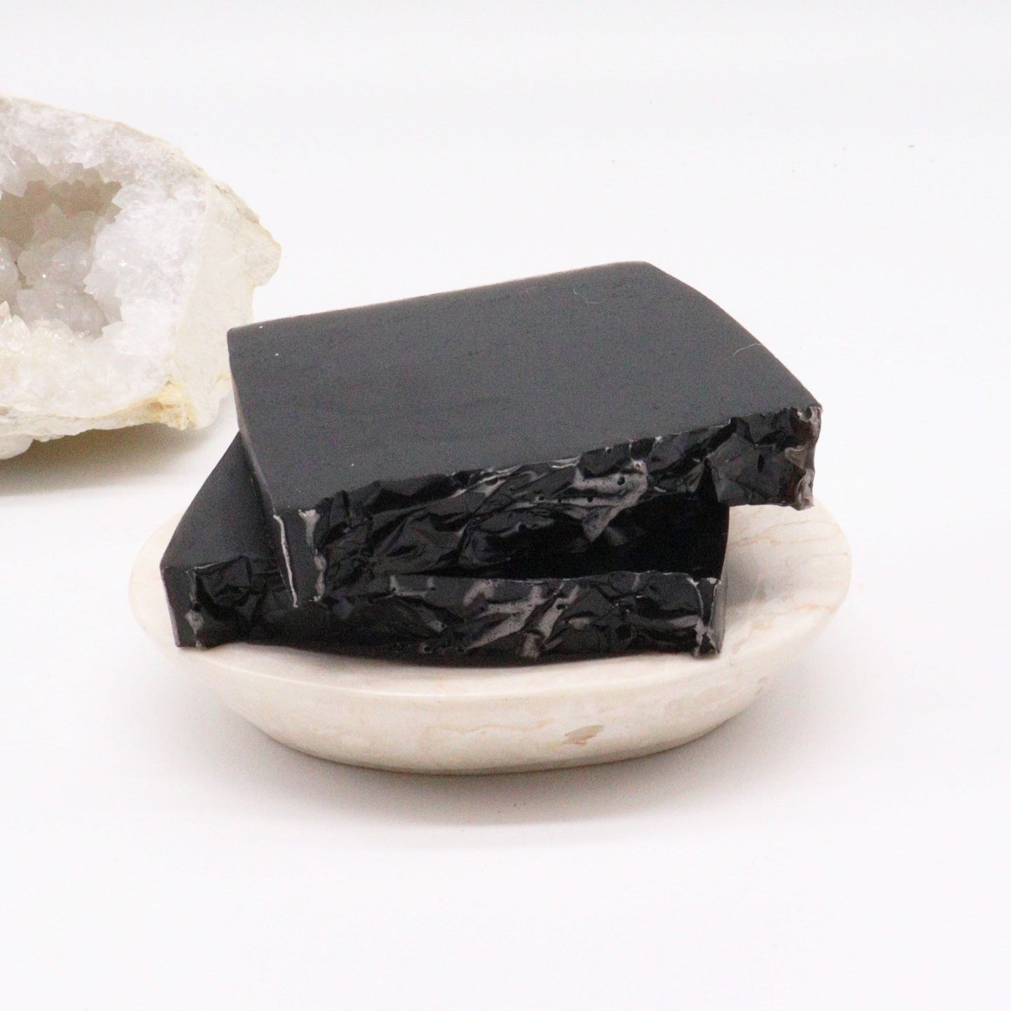 Harmony Noir Seifenstück 100g Weißer Feigen Vanille Seife Handgemacht