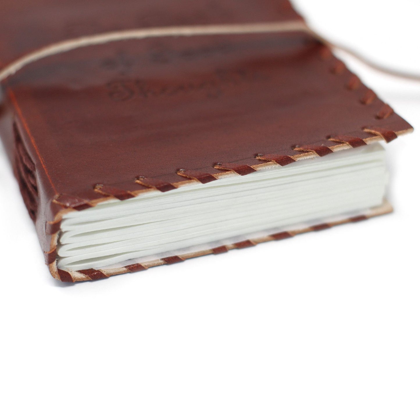 Lederbuch Der Gedanken Mit Wickelnotizbuch 15x10 Zoll