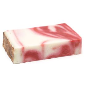 Rote Ton Olivenöl Seife Stück