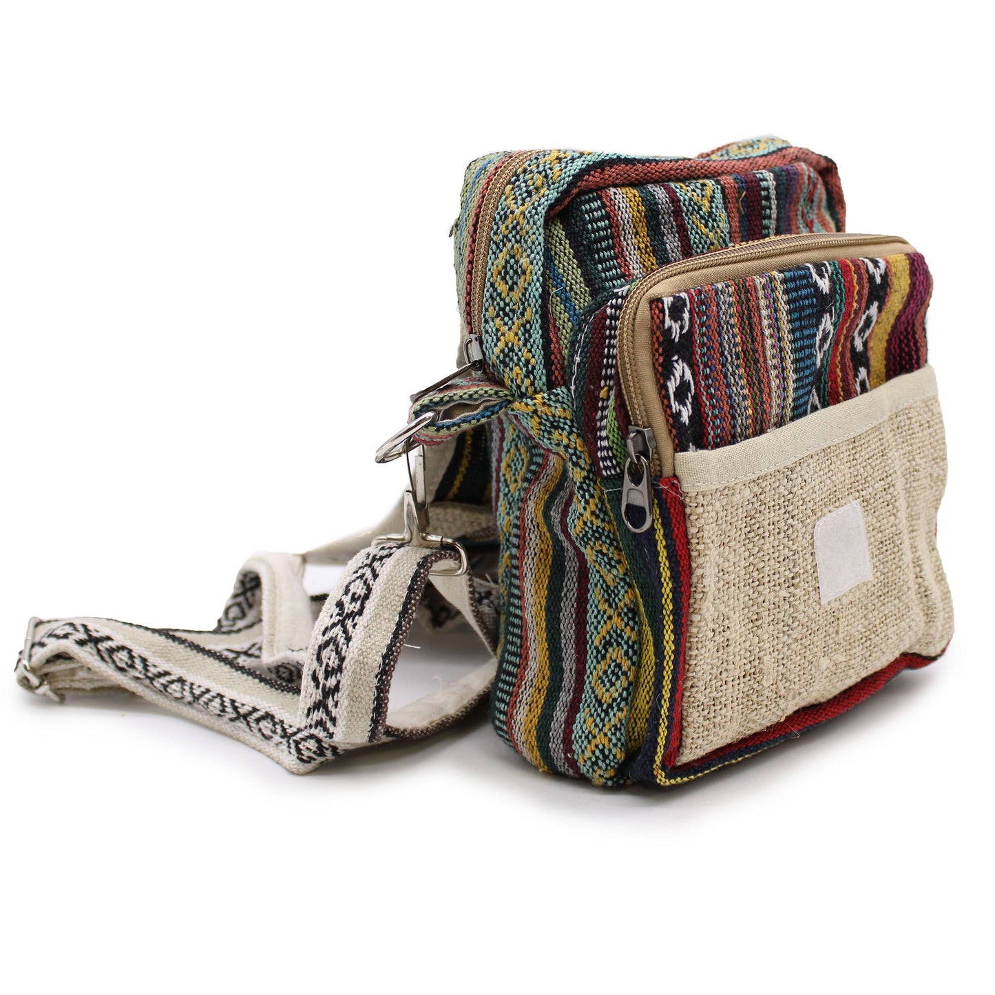 Body-Cross Natürliche Hanf und Jhari Reisetasche
