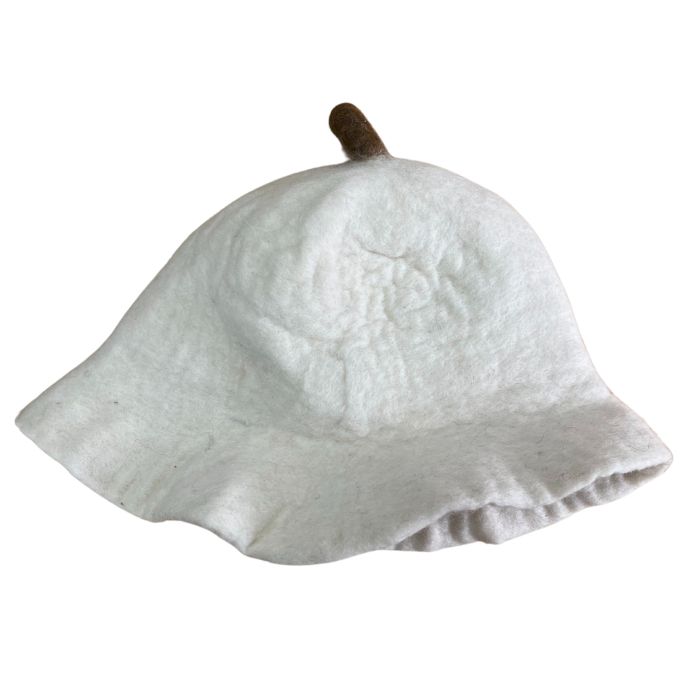 Filz Sauna Schüssel Hut Natürlich