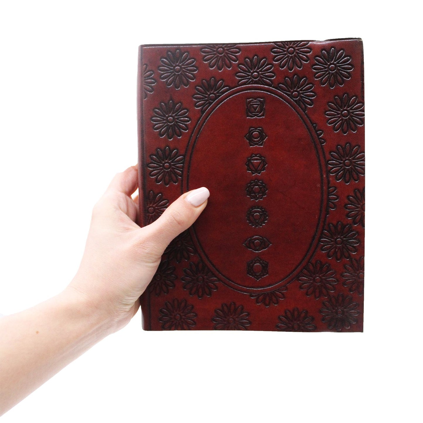Mittleres Notizbuch Mit Riemen - Tibetisches Mandala