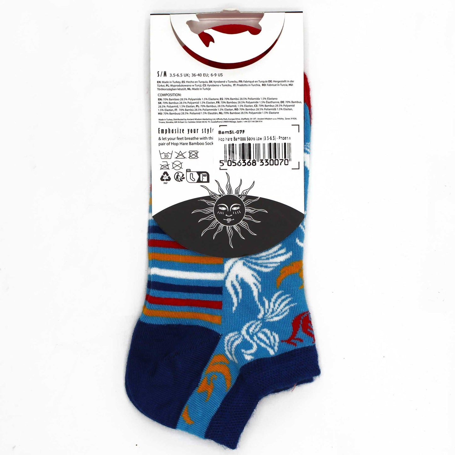 Sm Hop Hare Bambus Socken Niedrig 36-40 Phoenix
